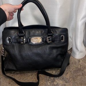 Michael Kors black leather purse